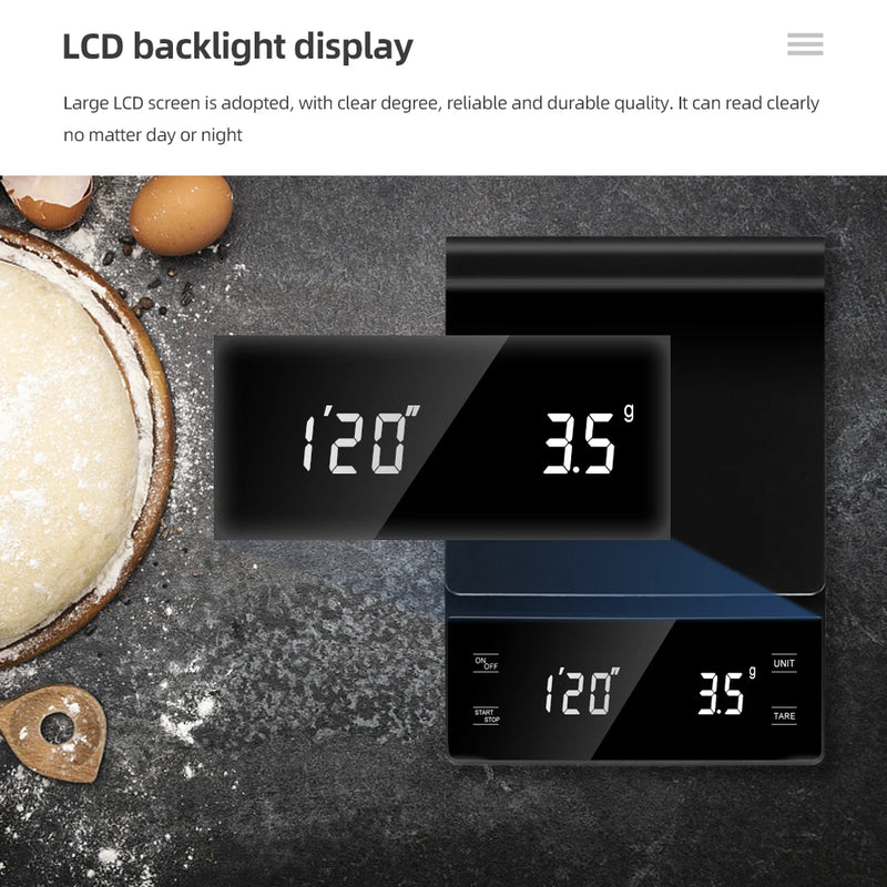 Digital Coffee Scale with Timer