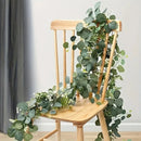 Artificial Eucalyptus Garland with Flowers