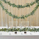 Artificial Eucalyptus Garland with Flowers