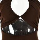 Muse™ V-Neck Cut-Out Midi Dress