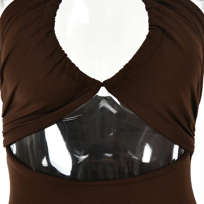 Muse™ V-Neck Cut-Out Midi Dress