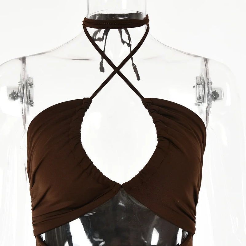 Muse™ V-Neck Cut-Out Midi Dress