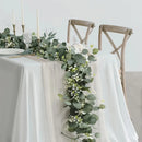 Artificial Eucalyptus Garland with Flowers