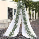 Artificial Eucalyptus Garland with Flowers