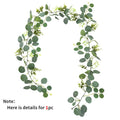 Artificial Eucalyptus Garland with Flowers